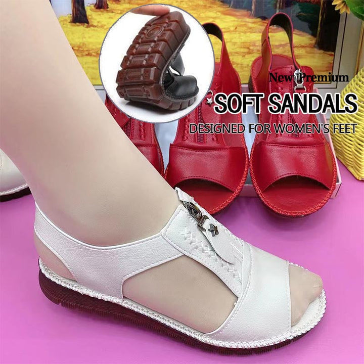 Sandalias antideslizantes con suela suave y cómoda para mujeres